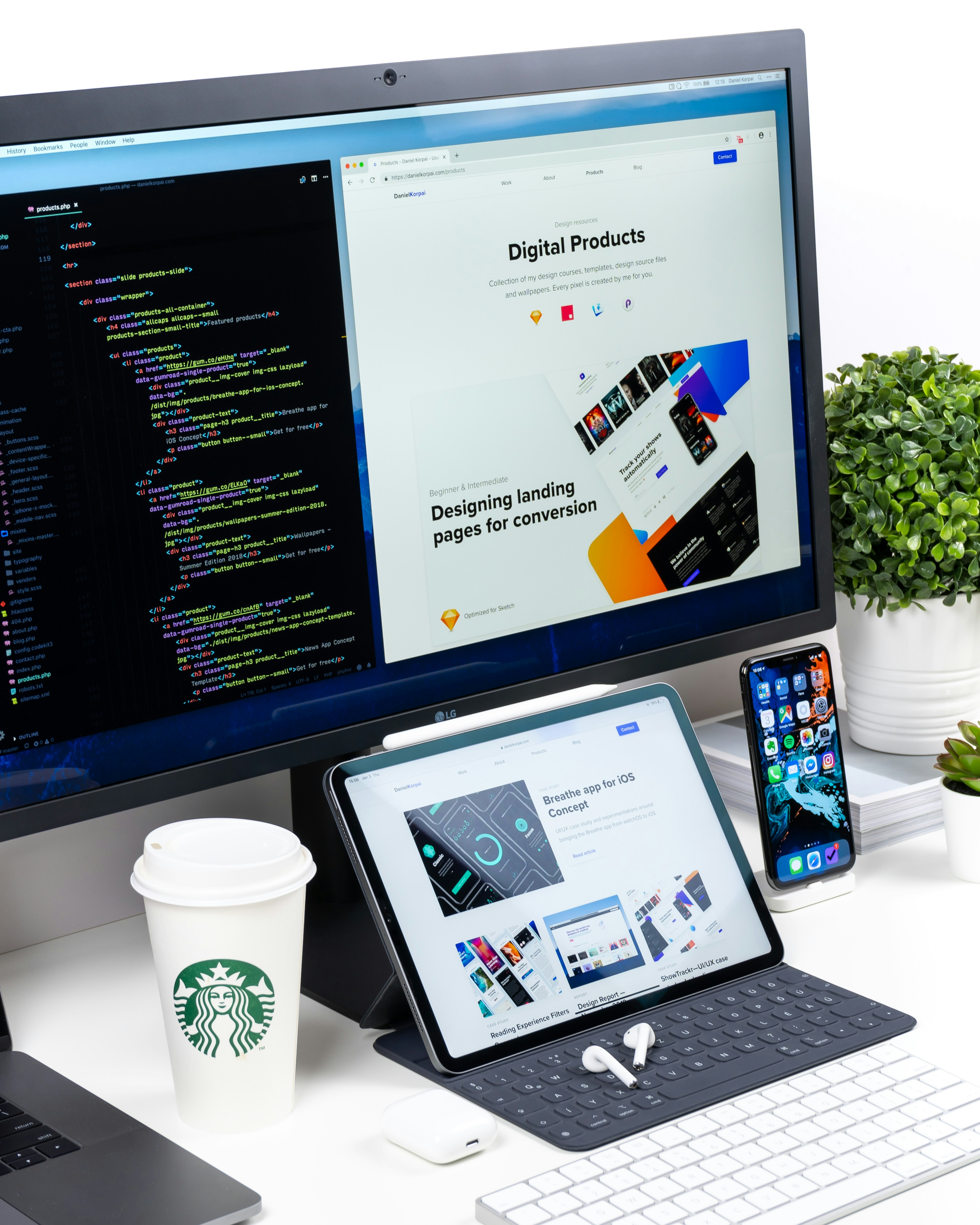 Web development illustration